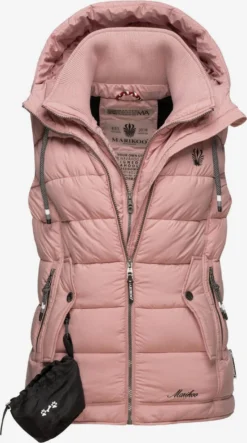 Marikoo Vestes Sans Manches Gilet Taisaa Femme Rose