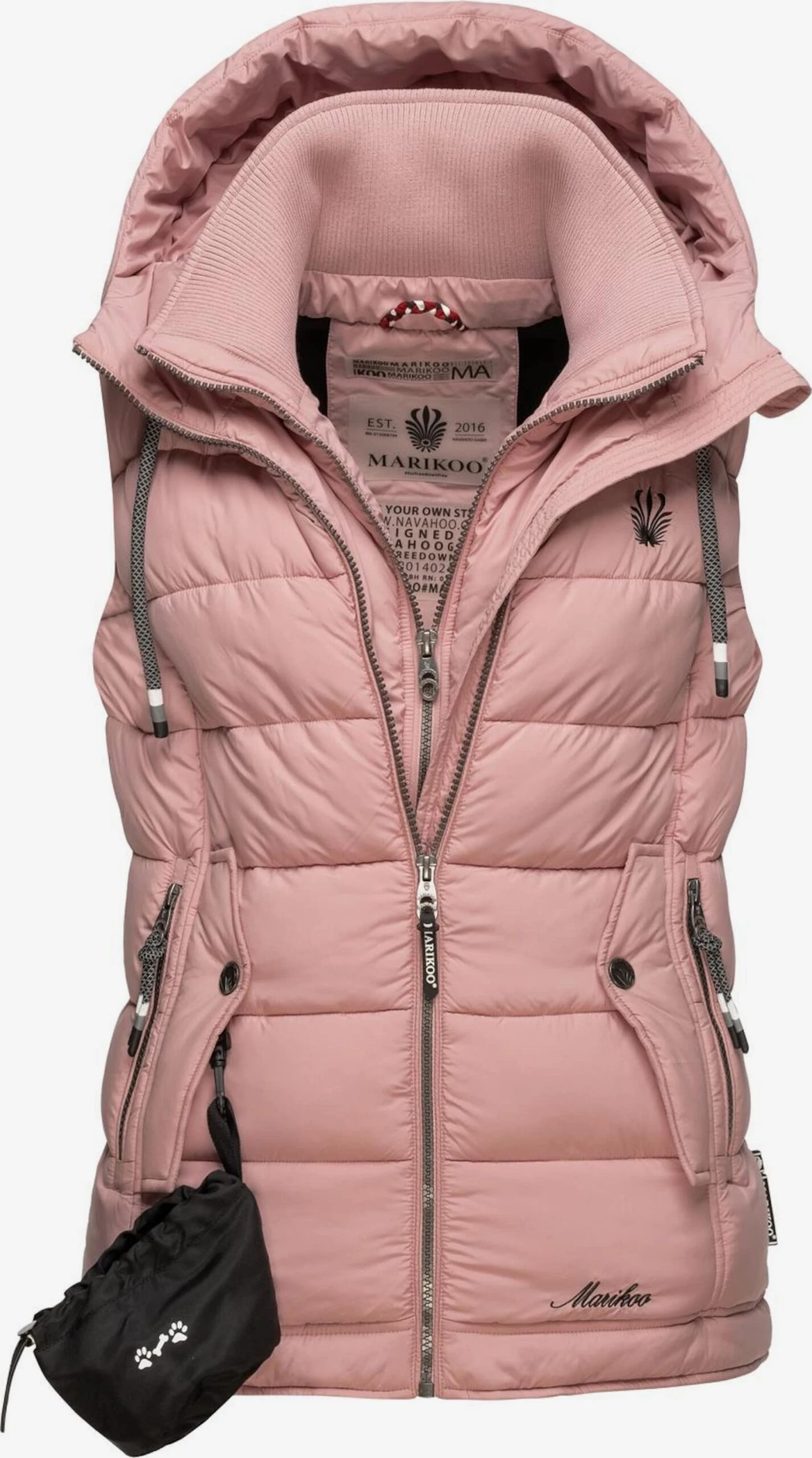Marikoo Vestes Sans Manches Gilet Taisaa Femme Rose 1 Marikoo Vestes Sans Manches Gilet Taisaa Femme Rose