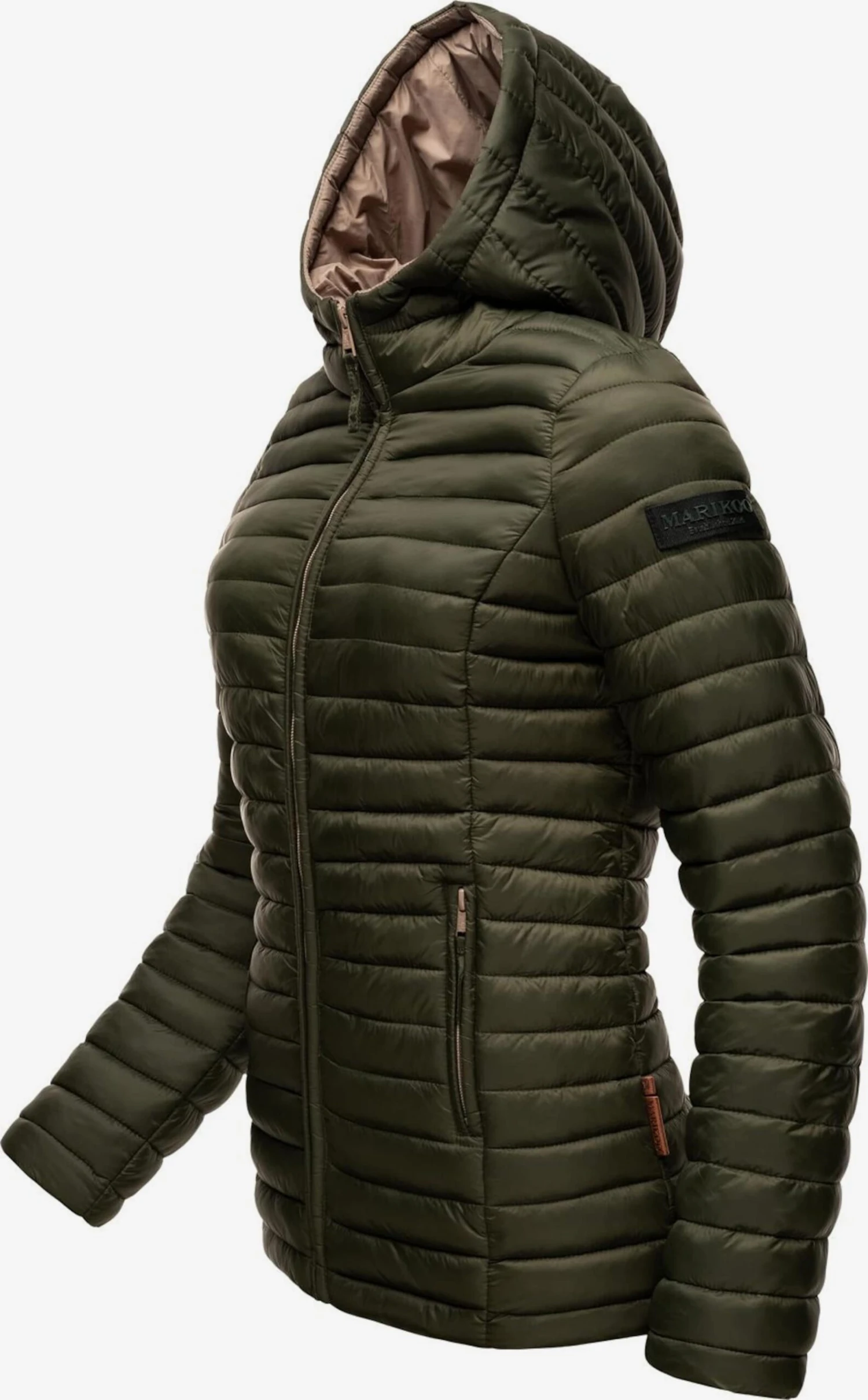 Marikoo Vestes De Mi-saison Veste Mi-saison Asraa Femme Olive 2 Marikoo Vestes De Mi-saison Veste Mi-saison Asraa Femme Olive – Image 2