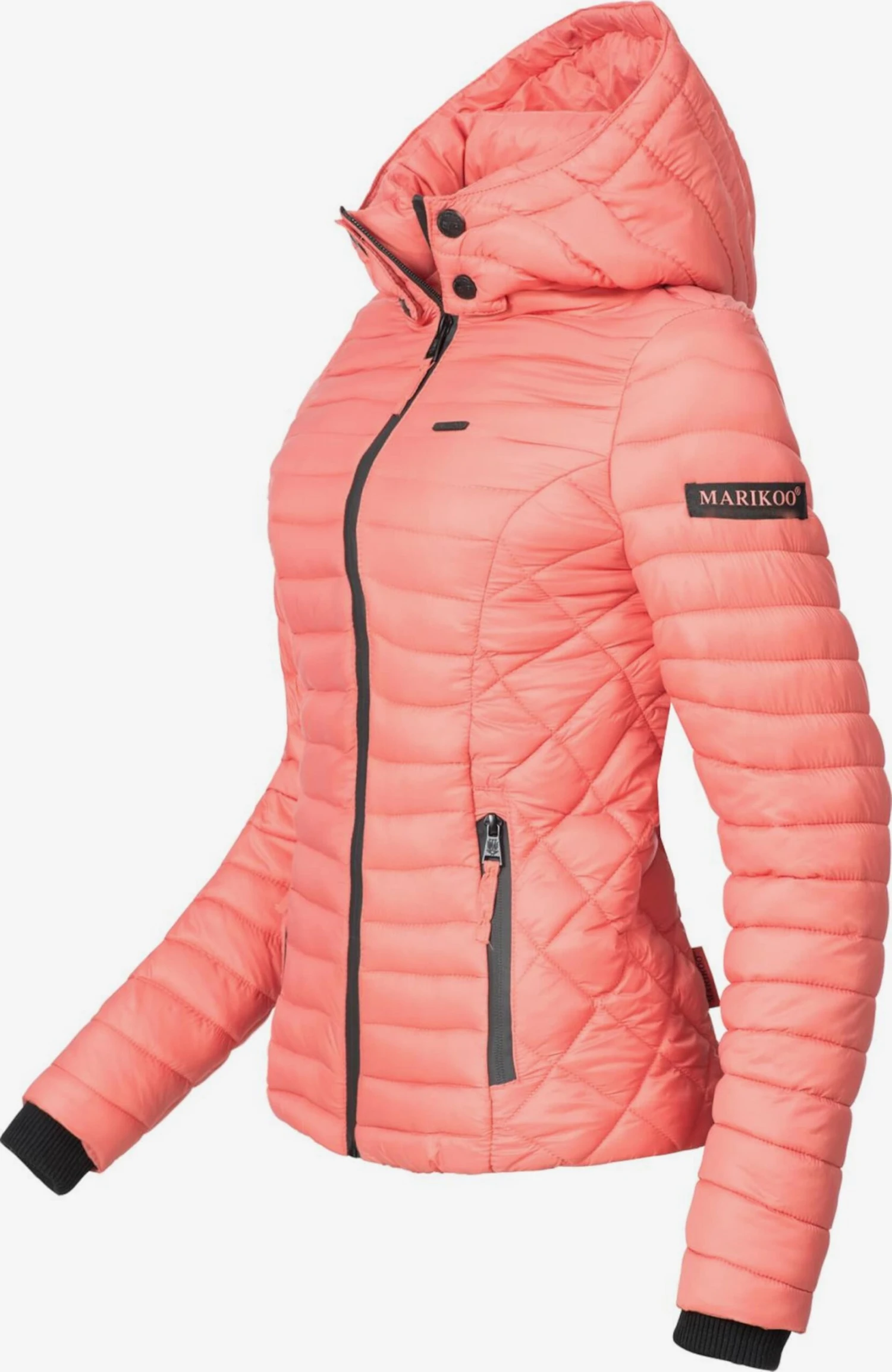 Marikoo Vestes De Mi-saison Veste Mi-saison Samtpfote Femme Corail 3 Marikoo Vestes De Mi-saison Veste Mi-saison Samtpfote Femme Corail – Image 3
