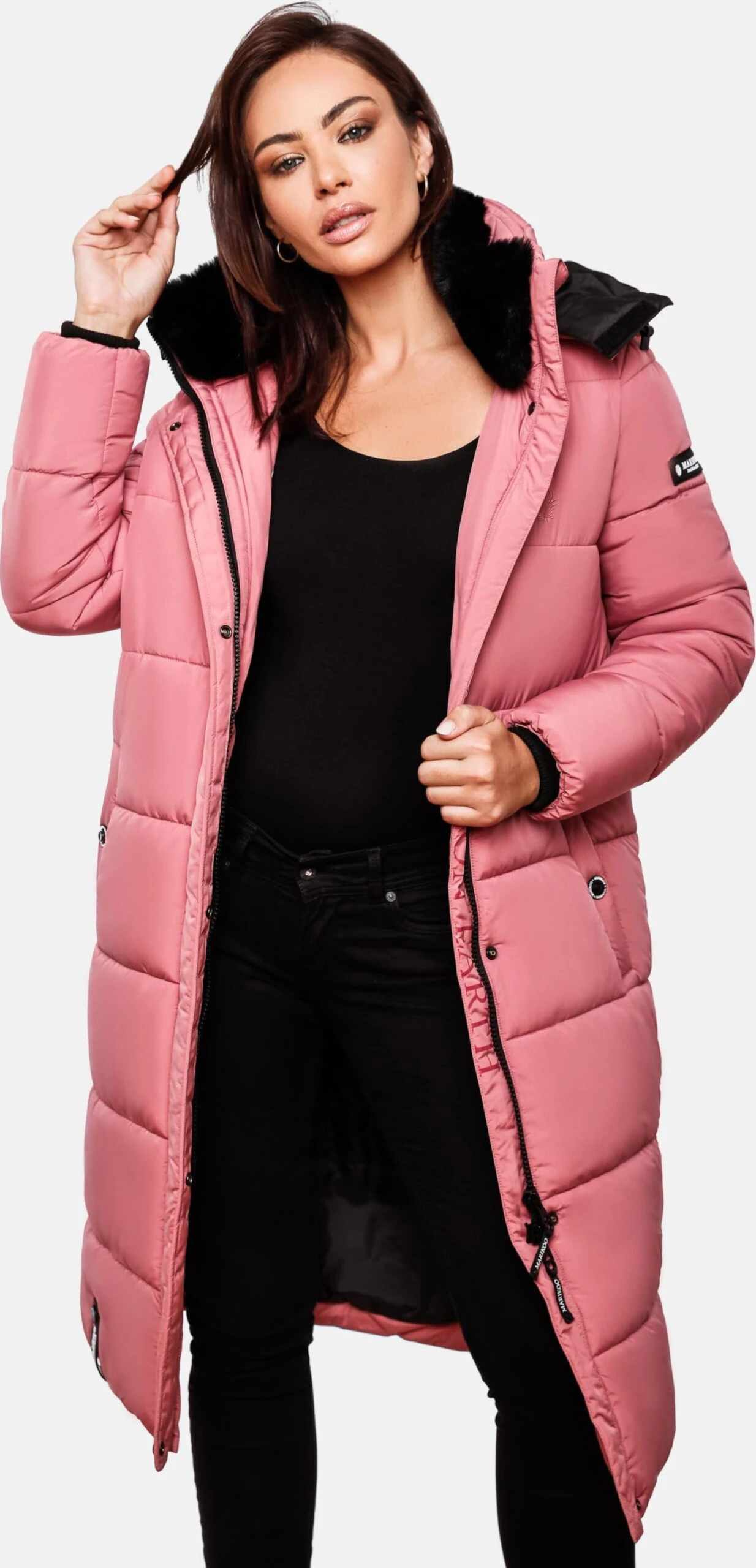 Marikoo Manteaux Dhiver Manteau D’hiver Femme Rose 10 Marikoo Manteaux Dhiver Manteau D’hiver Femme Rose – Image 10