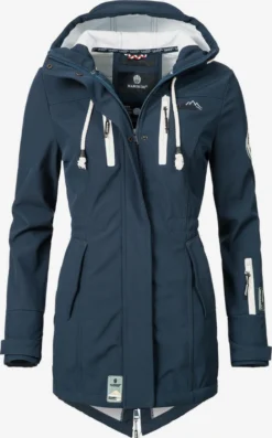 Marikoo Manteaux De Pluie Manteau Fonctionnel Zimtzicke Femme Marine