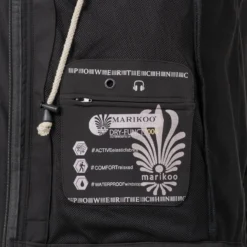 Marikoo Manteaux De Pluie Manteau Fonctionnel Zimtzicke Femme Noir -Marikoo dc3eecf020b8c9824359ecee0aece598