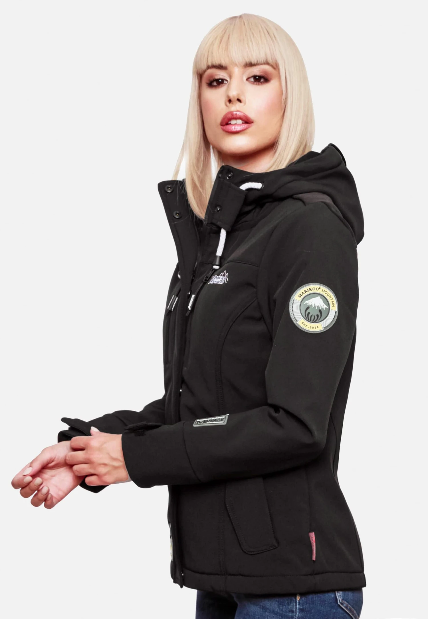 Marikoo Vestes De Mi-saison Veste Mi-saison Femme Noir 8 Marikoo Vestes De Mi-saison Veste Mi-saison Femme Noir – Image 8