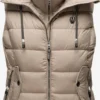 Marikoo Vestes Sans Manches Gilet Taisaa Femme Taupe