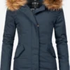 Marikoo Parkas Parka D’hiver Karmaa Femme Bleu Foncé