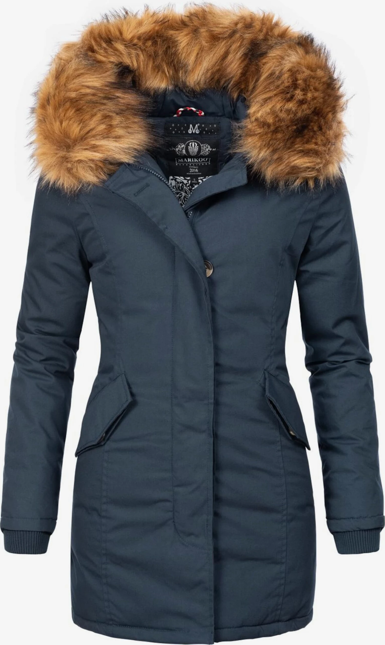 Marikoo Parkas Parka D’hiver Karmaa Femme Bleu Foncé 1 Marikoo Parkas Parka D’hiver Karmaa Femme Bleu Foncé