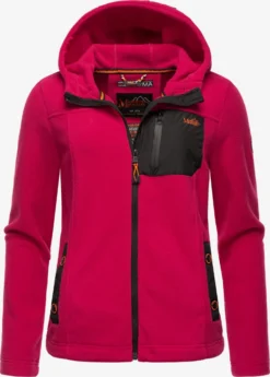 Marikoo Vestes Dextérieur Veste En Polaire Mount Iwaki Femme Framboise