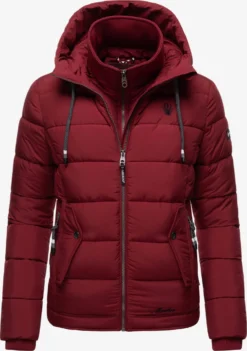Marikoo Vestes Dhiver Veste D’hiver Taisaa Femme Rouge Sang