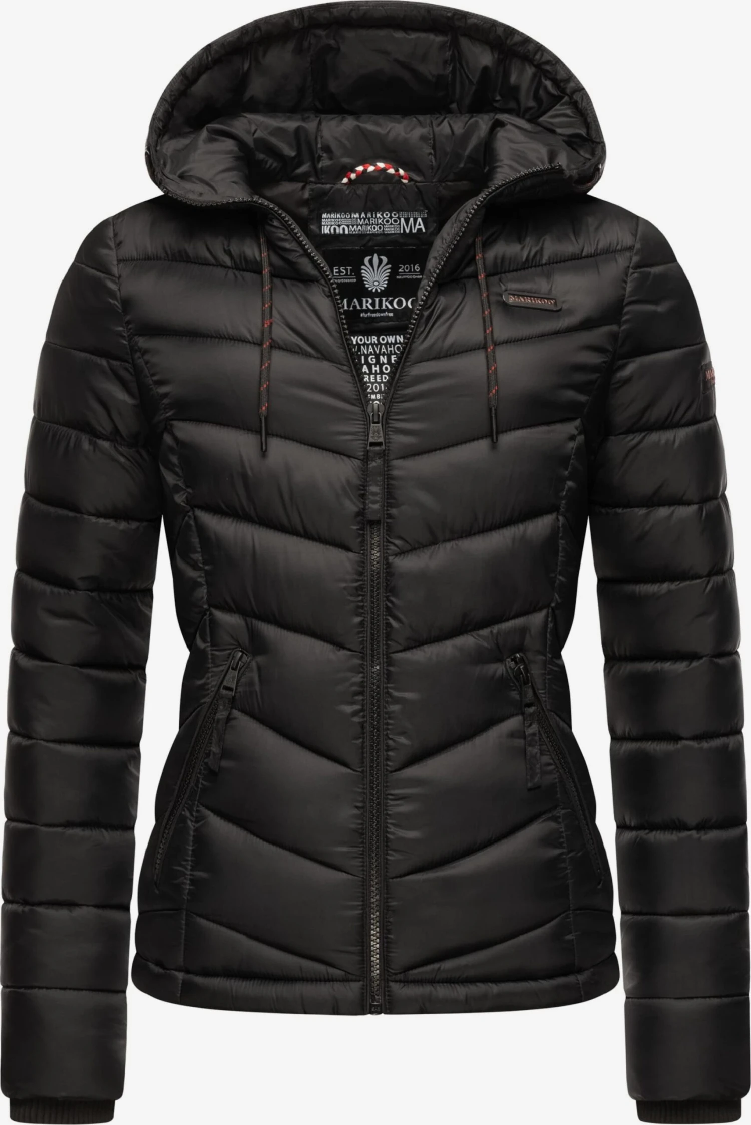 Marikoo Vestes De Mi-saison Veste Mi-saison Kuala Femme Noir 1 Marikoo Vestes De Mi-saison Veste Mi-saison Kuala Femme Noir