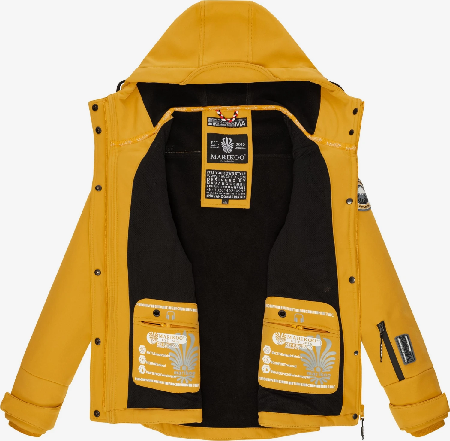 Marikoo Vestes De Mi-saison Veste Mi-saison Kleine Zicke Femme Jaune 9 Marikoo Vestes De Mi-saison Veste Mi-saison Kleine Zicke Femme Jaune – Image 9
