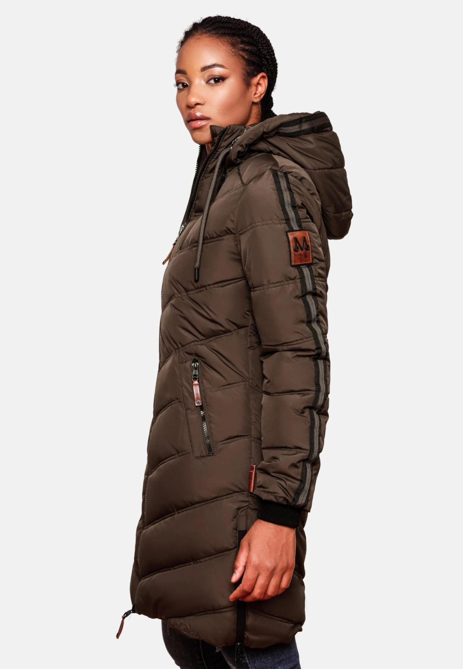 Marikoo Manteaux Dhiver Manteau D’hiver Armasa Femme Marron 6 Marikoo Manteaux Dhiver Manteau D’hiver Armasa Femme Marron – Image 6