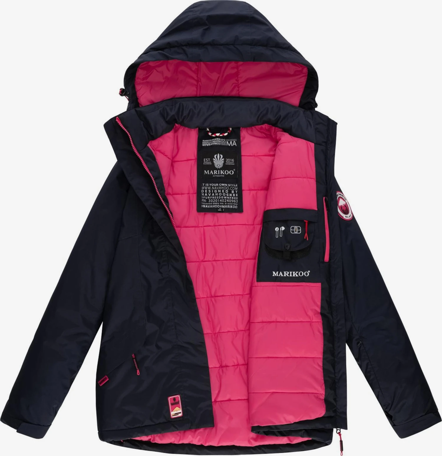 Marikoo Vestes Dextérieur Veste Fonctionnelle Rabeaa Femme Bleu Marine 5 Marikoo Vestes Dextérieur Veste Fonctionnelle Rabeaa Femme Bleu Marine – Image 5