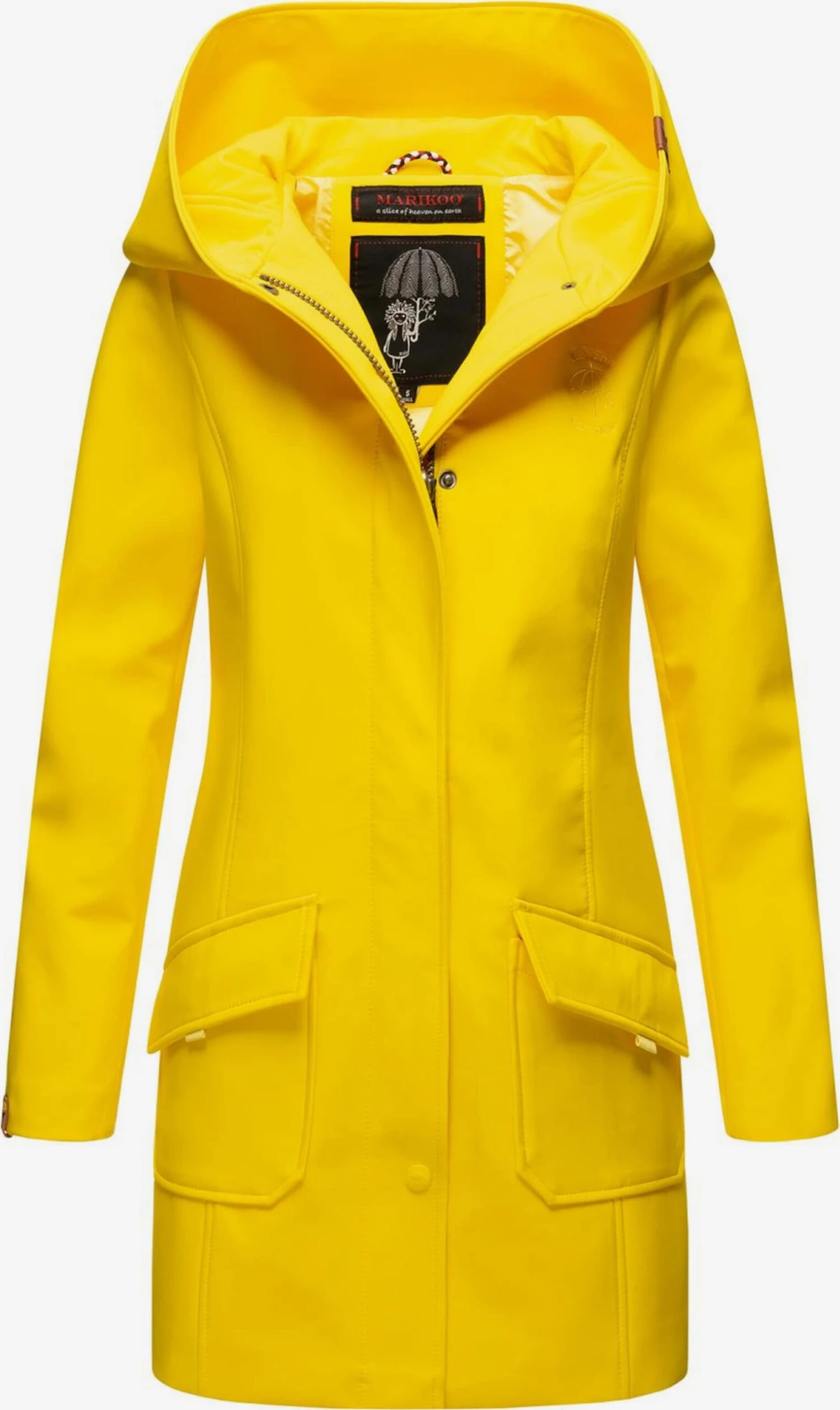 Marikoo Manteaux De Pluie Manteau Fonctionnel Mayleen Femme Jaune 1 Marikoo Manteaux De Pluie Manteau Fonctionnel Mayleen Femme Jaune
