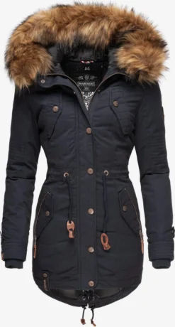 Marikoo Parkas Parka D’hiver Femme Bleu Nuit