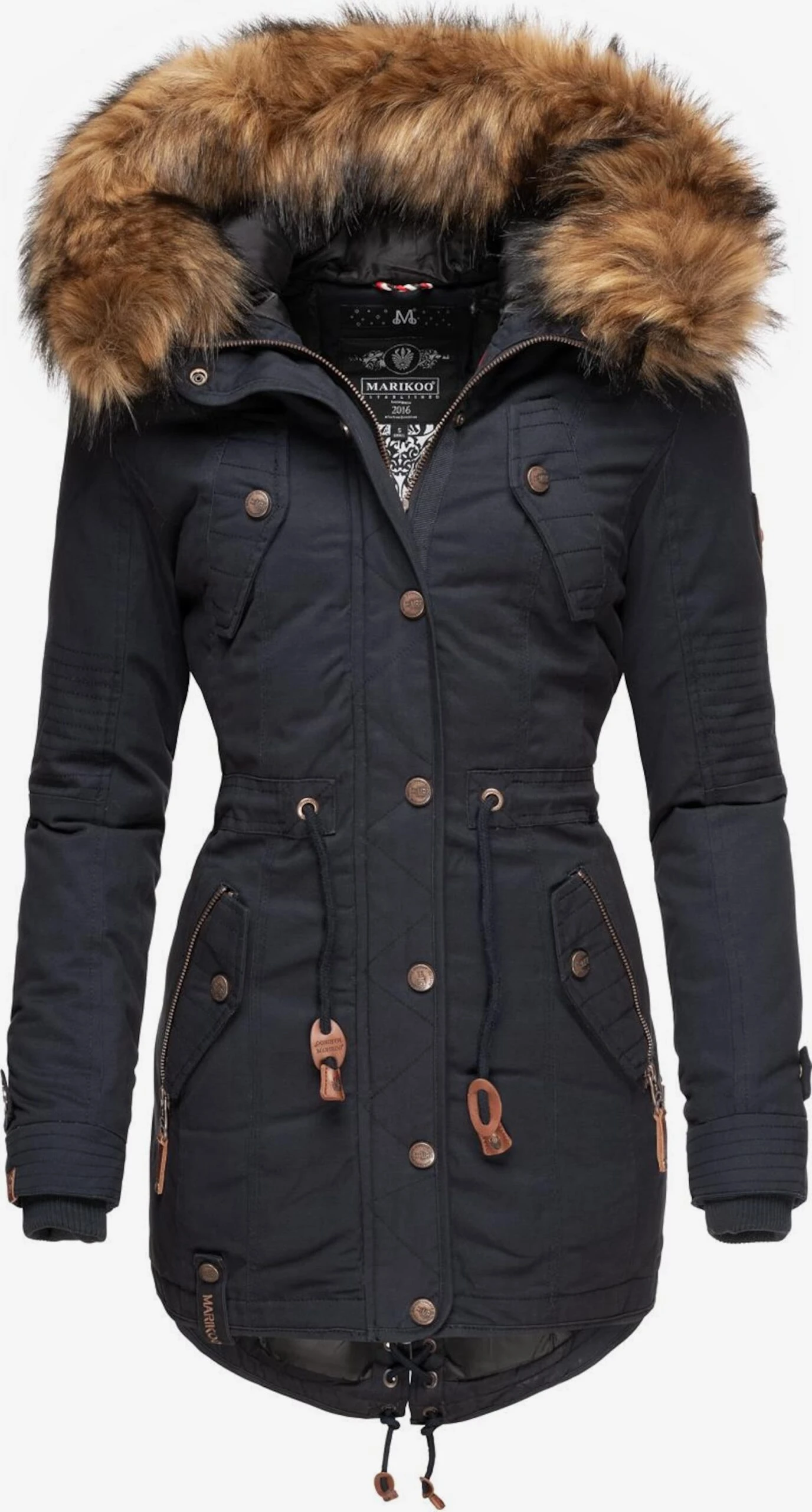Marikoo Parkas Parka D’hiver Femme Bleu Nuit 1 Marikoo Parkas Parka D’hiver Femme Bleu Nuit
