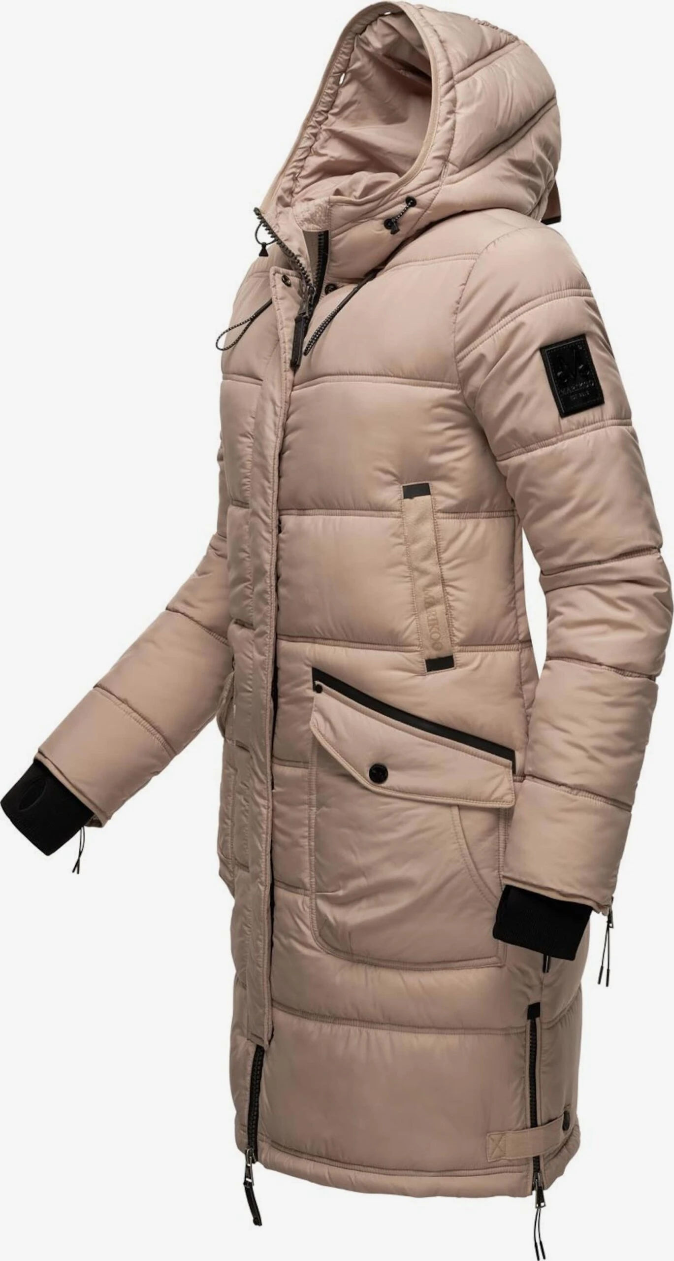 Marikoo Manteaux Dhiver Manteau D’hiver Chaskaa Femme Taupe 4 Marikoo Manteaux Dhiver Manteau D’hiver Chaskaa Femme Taupe – Image 4