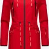 Marikoo Parkas Parka Mi-saison Femme Rouge Feu