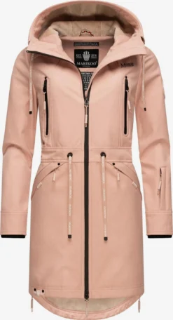Marikoo Parkas Parka Mi-saison Femme Rose