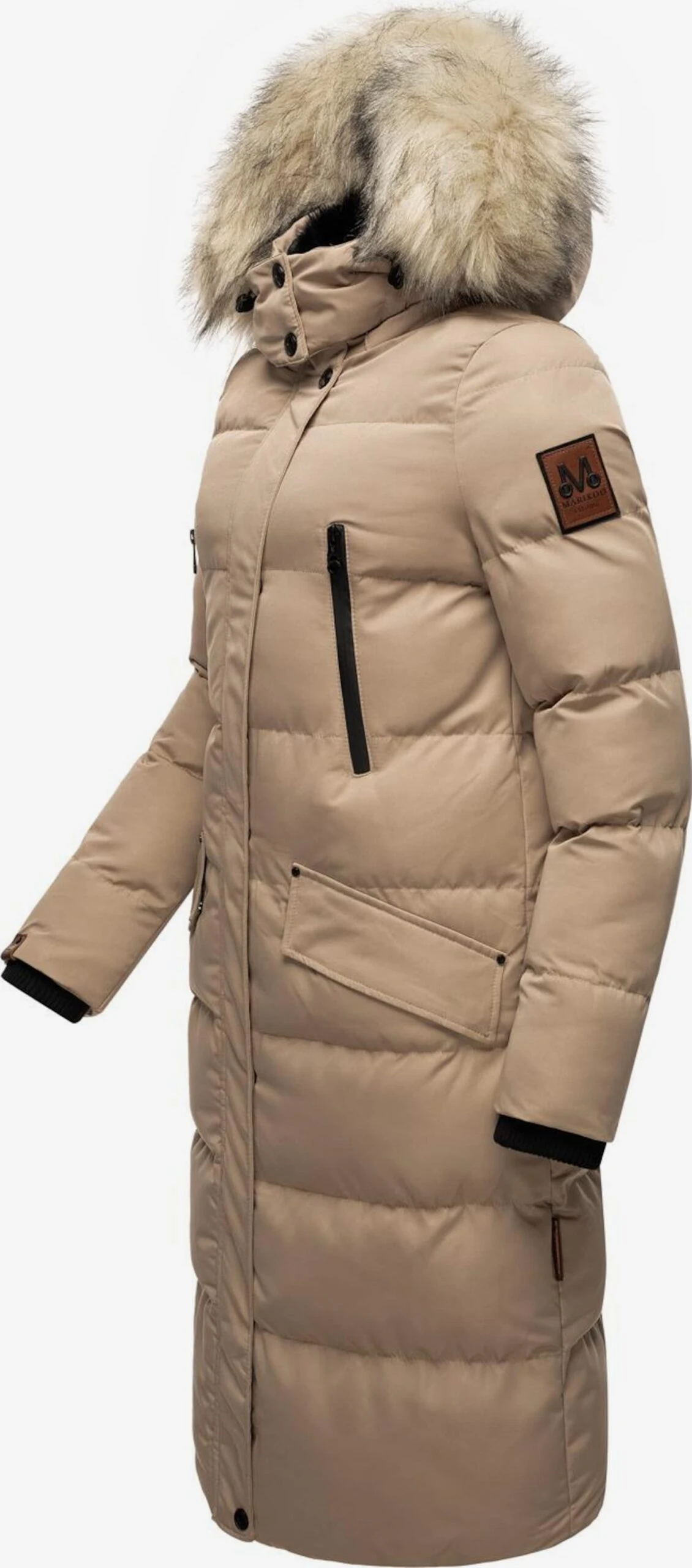 Marikoo Manteaux Dhiver Manteau D’hiver Schneesternchen Femme Beige 2 Marikoo Manteaux Dhiver Manteau D’hiver Schneesternchen Femme Beige – Image 2