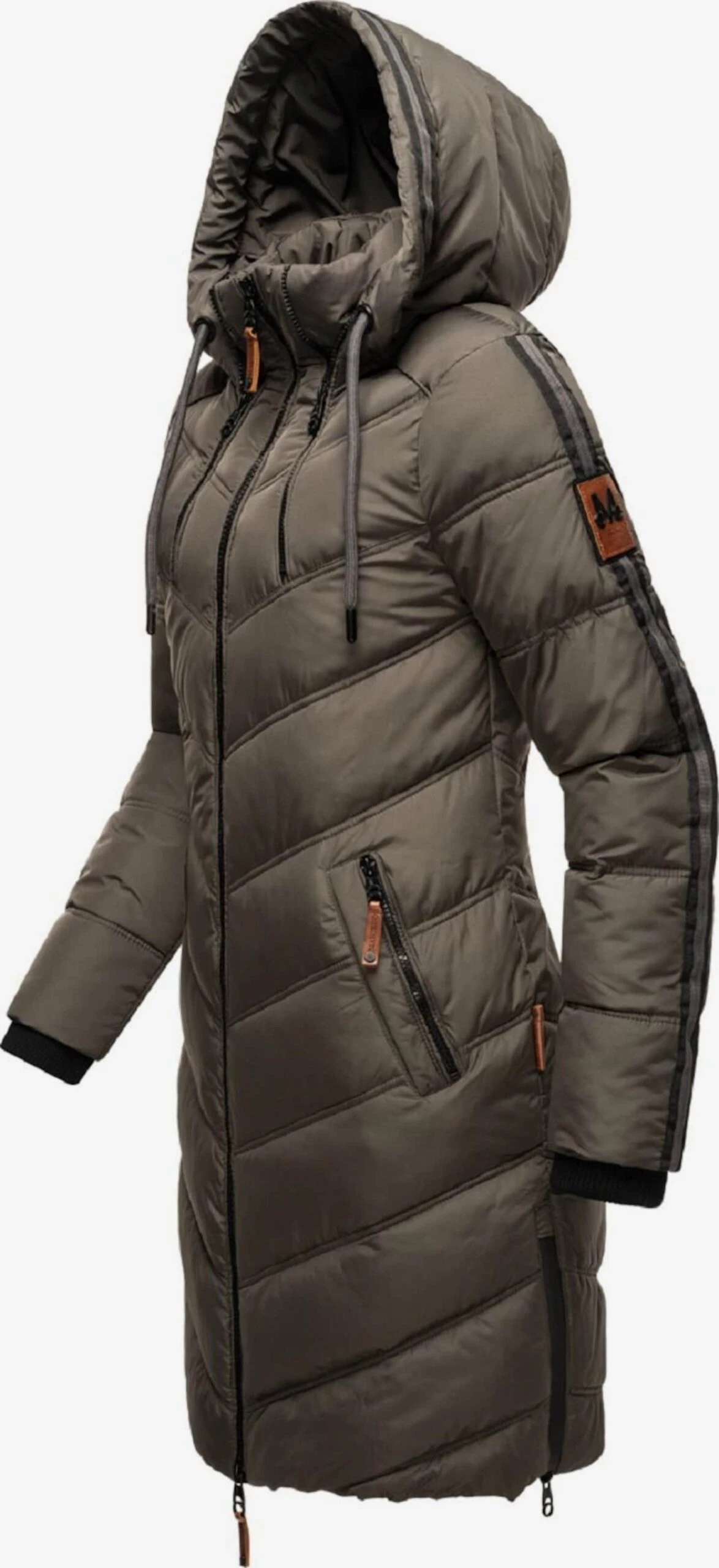 Marikoo Manteaux Dhiver Manteau D’hiver Armasa Femme Anthracite 2 Marikoo Manteaux Dhiver Manteau D’hiver Armasa Femme Anthracite – Image 2