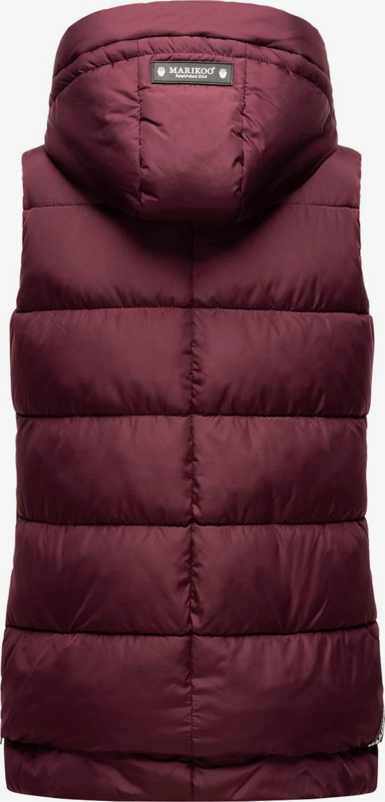 Marikoo Vestes Sans Manches Gilet Zarinaa Femme Bordeaux 3 Marikoo Vestes Sans Manches Gilet Zarinaa Femme Bordeaux – Image 3