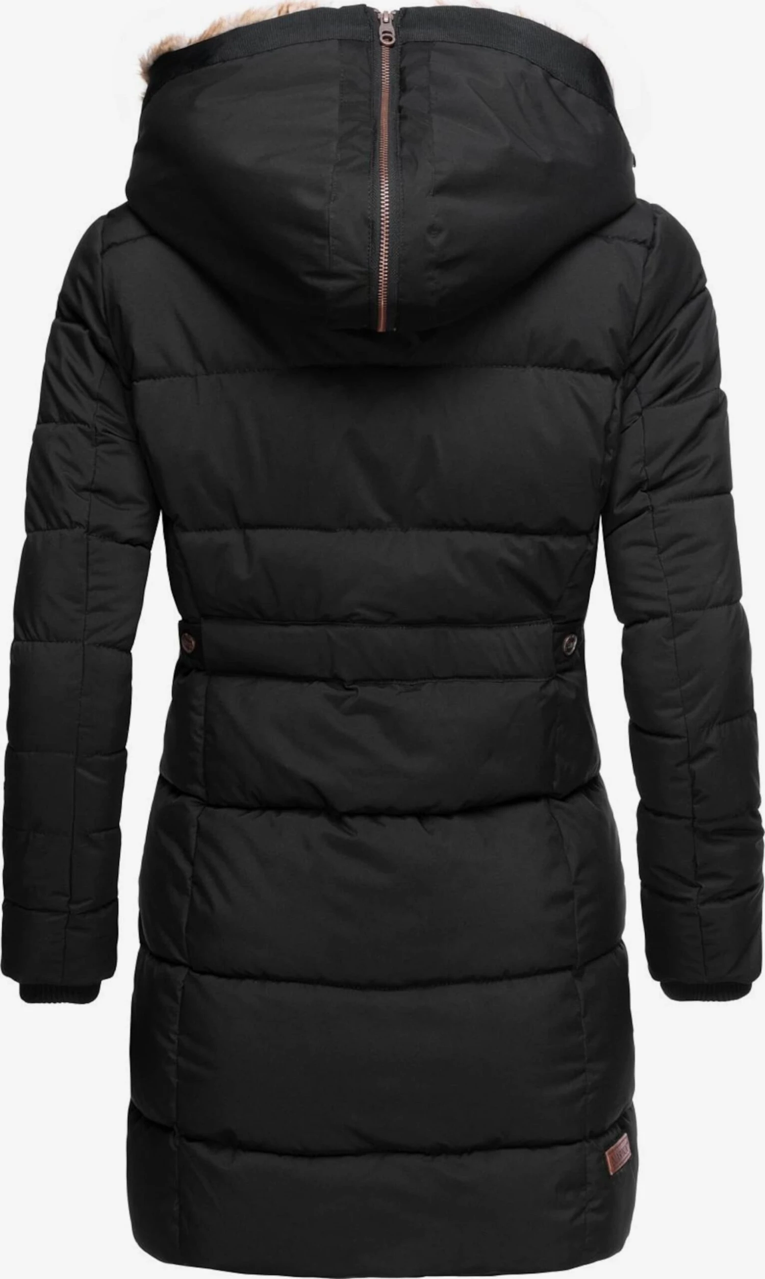 Marikoo Manteaux Courts Manteau D’hiver Femme Noir 4 Marikoo Manteaux Courts Manteau D’hiver Femme Noir – Image 4