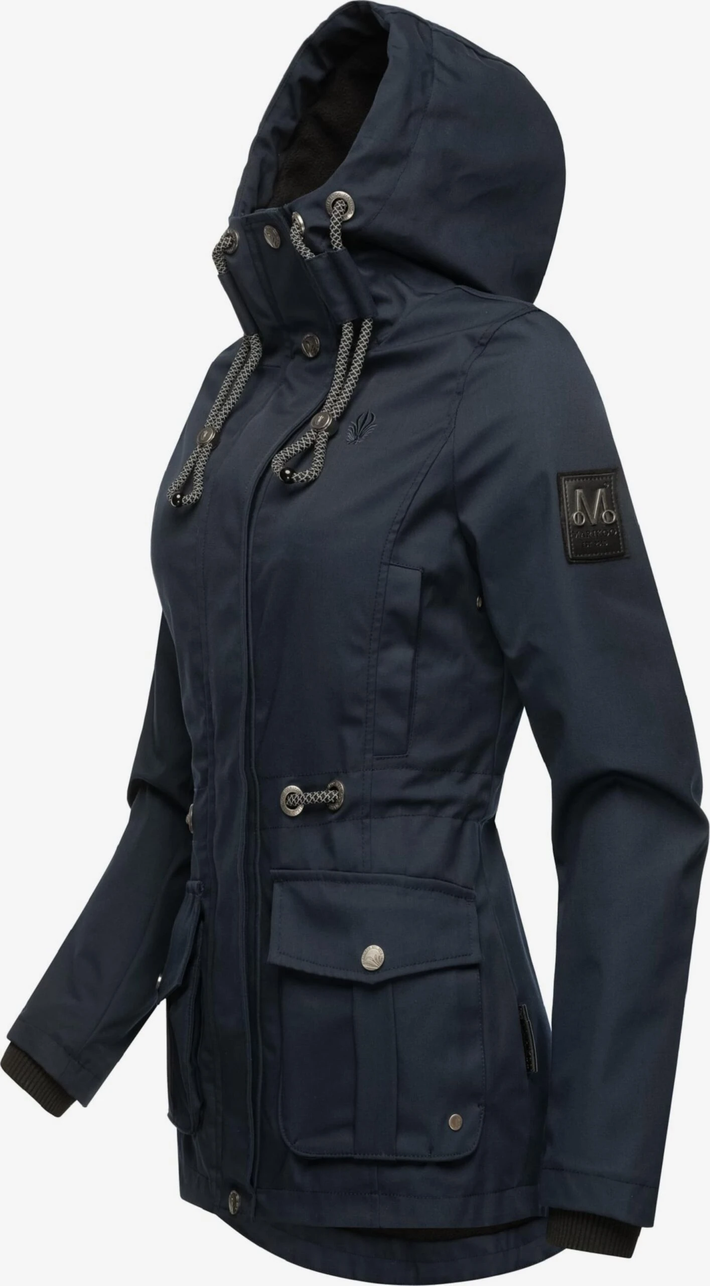 Marikoo Parkas Parka Mi-saison Babetaa Femme Bleu 2 Marikoo Parkas Parka Mi-saison Babetaa Femme Bleu – Image 2