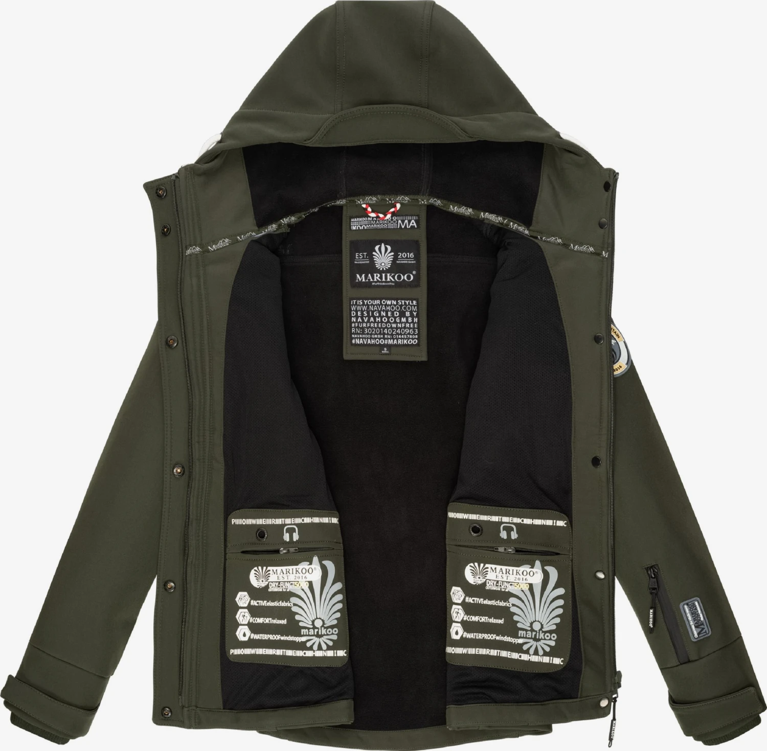 Marikoo Vestes De Mi-saison Veste Mi-saison Kleinezicke Femme Olive 4 Marikoo Vestes De Mi-saison Veste Mi-saison Kleinezicke Femme Olive – Image 4