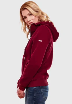Marikoo Sweats Zippés Veste De Survêtement Setsunaa Femme Bordeaux -Marikoo f498bee9225500694d1a90c05f0893ea scaled