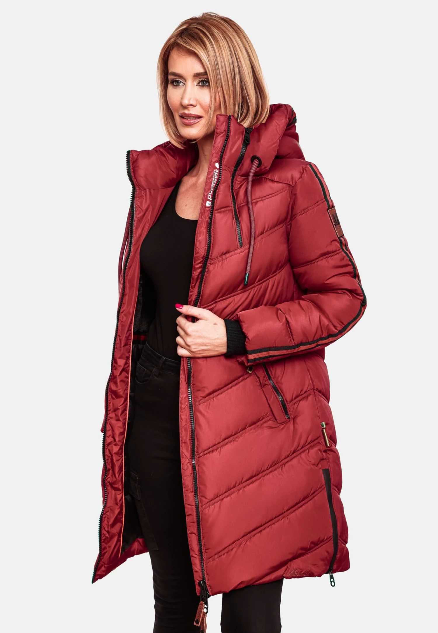 Marikoo Manteaux Dhiver Manteau D’hiver Armasa Femme Rouge / Rouge Sang 8 Marikoo Manteaux Dhiver Manteau D’hiver Armasa Femme Rouge / Rouge Sang – Image 8