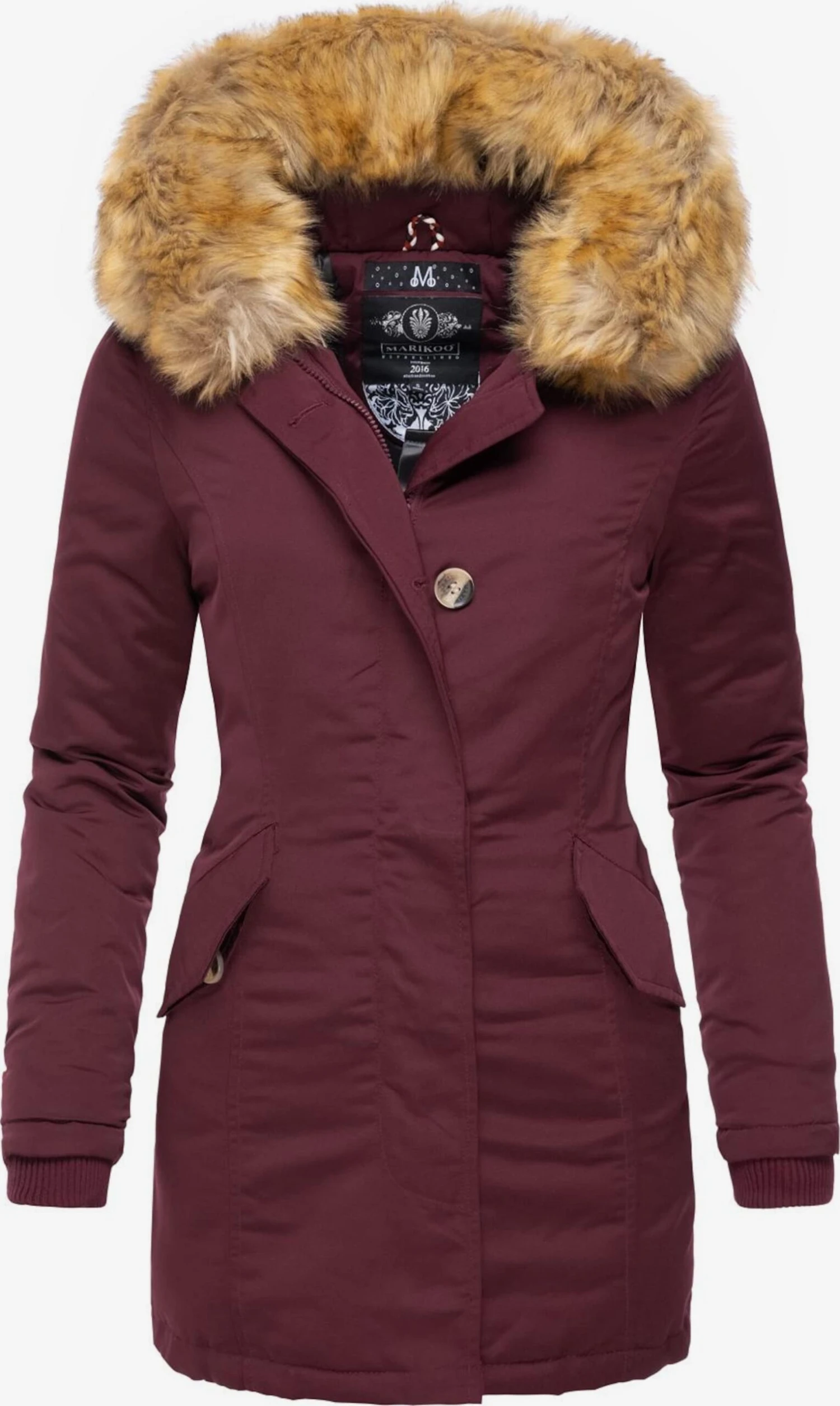 Marikoo Parkas Parka D’hiver Karmaa Femme Lie De Vin 1 Marikoo Parkas Parka D’hiver Karmaa Femme Lie De Vin