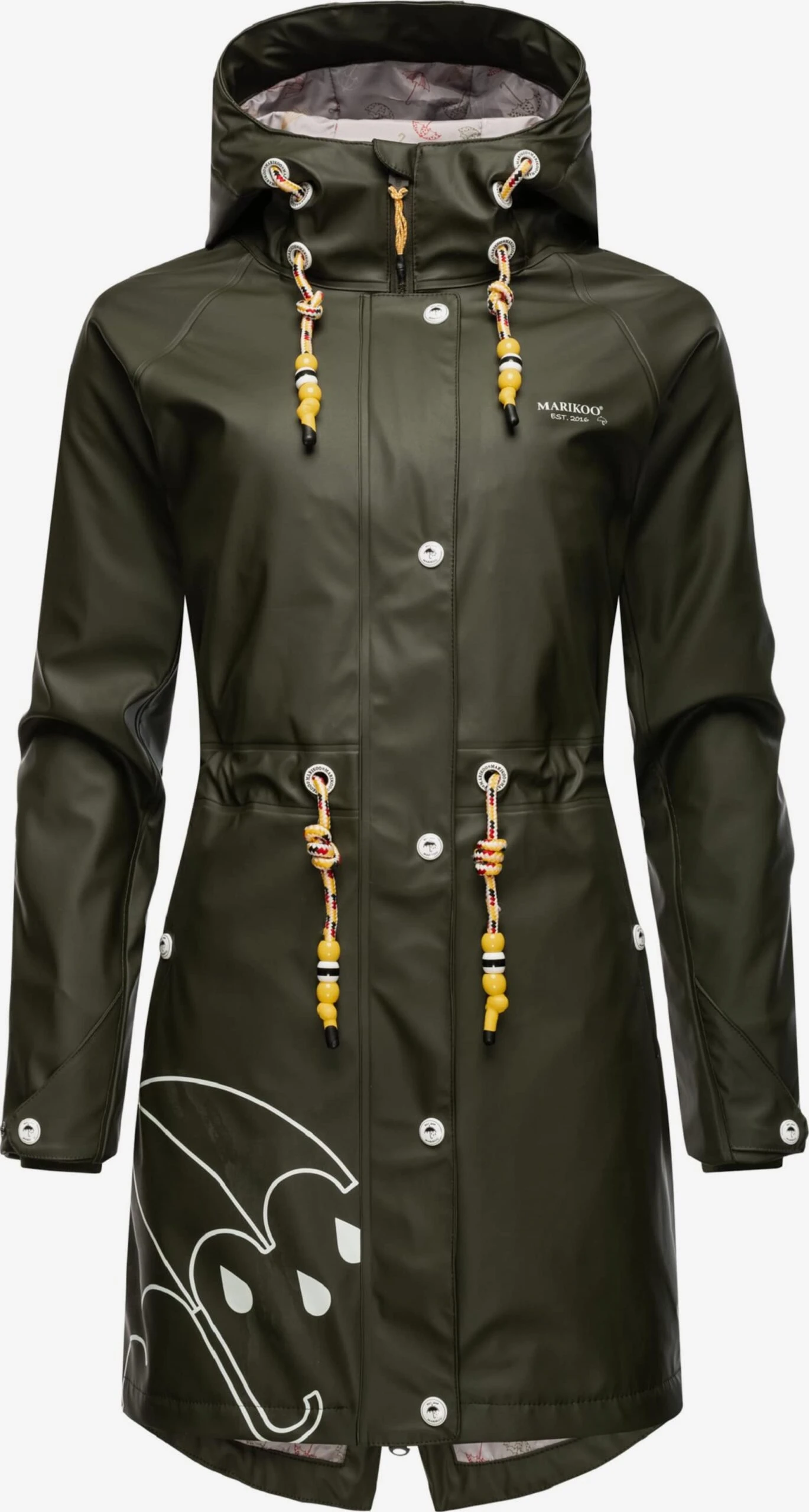 Marikoo Manteaux De Pluie Manteau Fonctionnel Femme Olive 1 Marikoo Manteaux De Pluie Manteau Fonctionnel Femme Olive