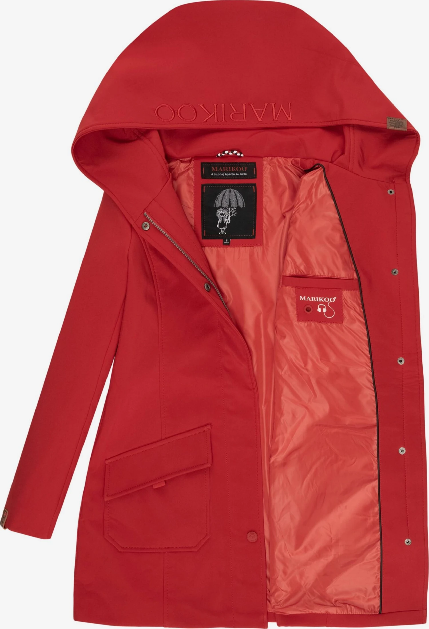 Marikoo Manteaux De Pluie Manteau Fonctionnel Mayleen Femme Rouge 4 Marikoo Manteaux De Pluie Manteau Fonctionnel Mayleen Femme Rouge – Image 4