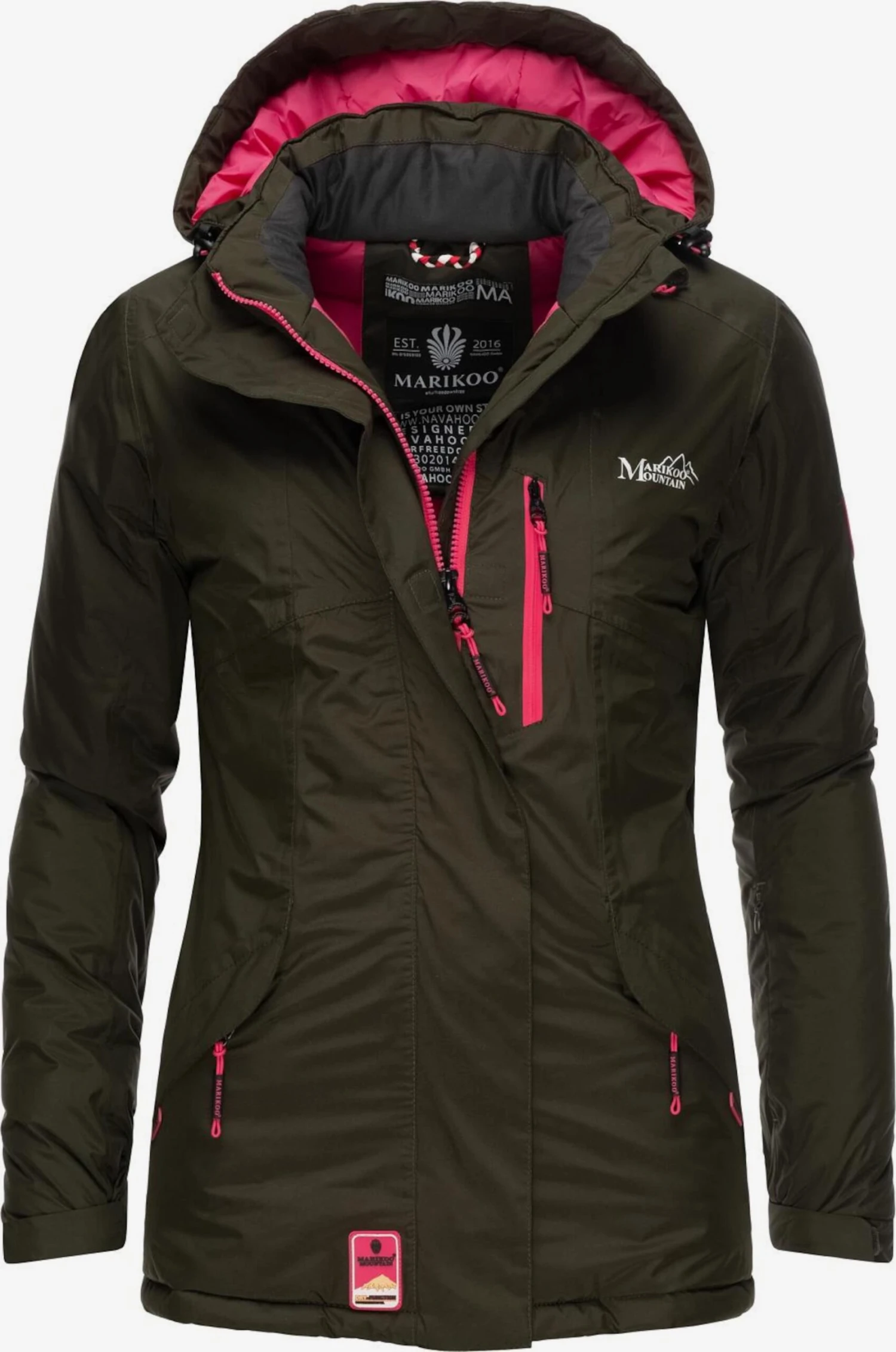 Marikoo Vestes Dextérieur Veste Fonctionnelle Rabeaa Femme Olive 1 Marikoo Vestes Dextérieur Veste Fonctionnelle Rabeaa Femme Olive