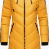 Marikoo Manteaux Dhiver Manteau D’hiver Armasa Femme Jaune