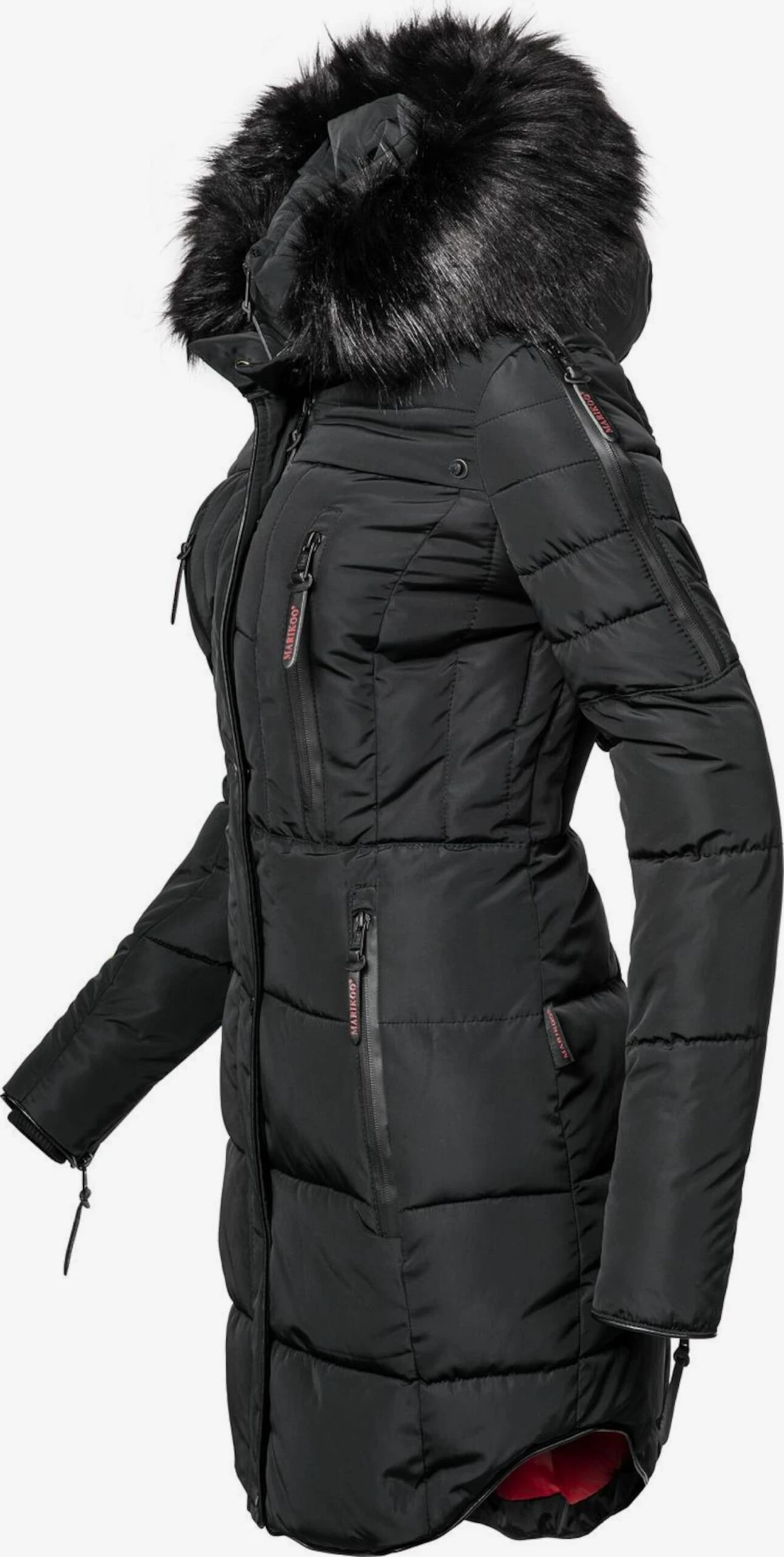 Marikoo Manteaux Dhiver Manteau D’hiver Moonshine Femme Noir 3 Marikoo Manteaux Dhiver Manteau D’hiver Moonshine Femme Noir – Image 3